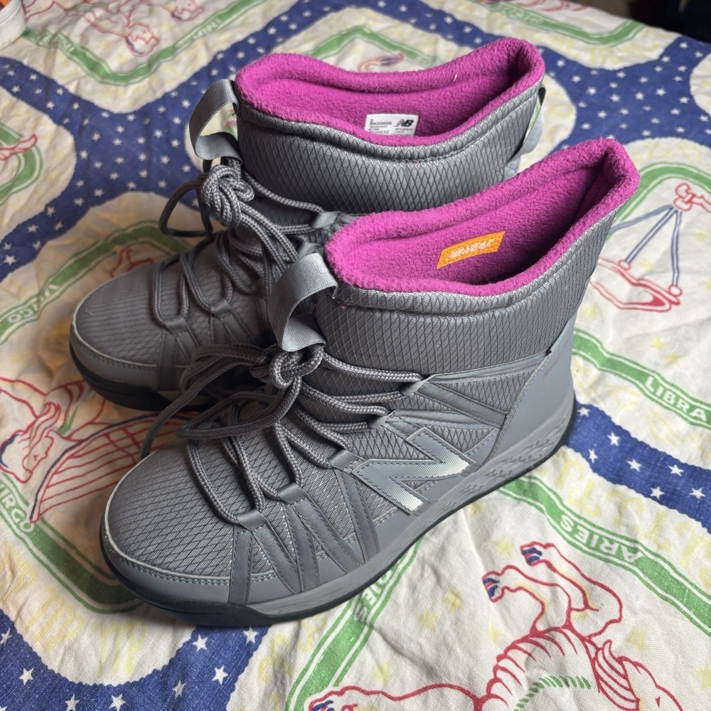 New Balance Fresh Foam Sneaker Boot Water Resistant Insulated‎ Grey Size 8